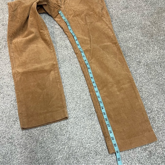 Polo Ralph Lauren Pants Mens 34x32 Brown Corduroy Chino Slim Fit Stretch 36x31 - Picture 2 of 11